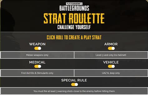 strat roulette pubg|strat roulette generator.